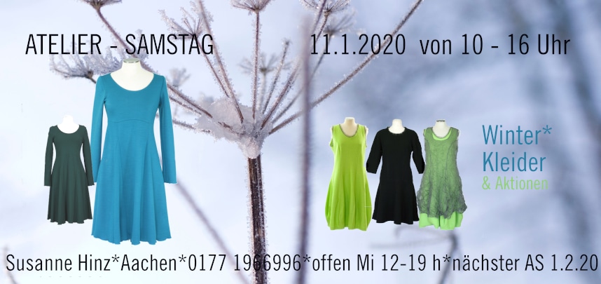 Atelier-Samstag am 11. Januar 2020 - Einladung