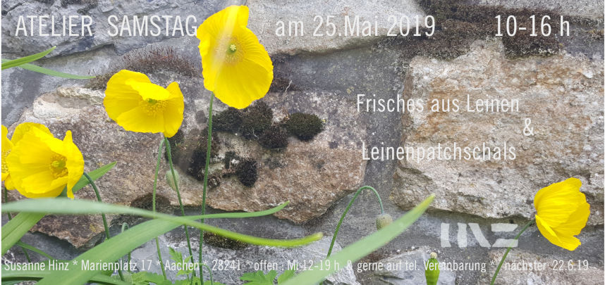 Atelier-Samstag am 25. Mai 2019 - Frisches aus Leinen