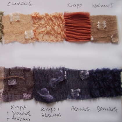 Blauholz Farbkarte Blauholz Farbkarte